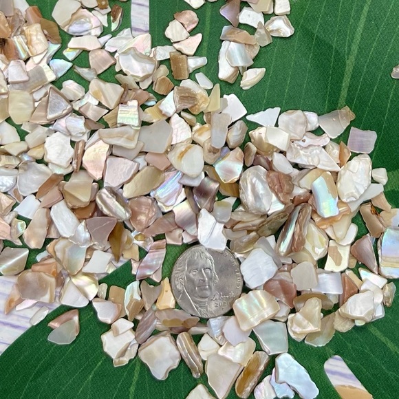 BULK Real Mother of Pearl & Abalone PCs crafting jewelry inlays beads mosaics… - Picture 10 of 16